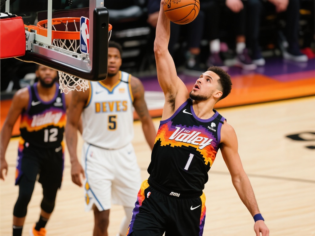 以对阵太阳的一场比赛为例，掘金在前三节保